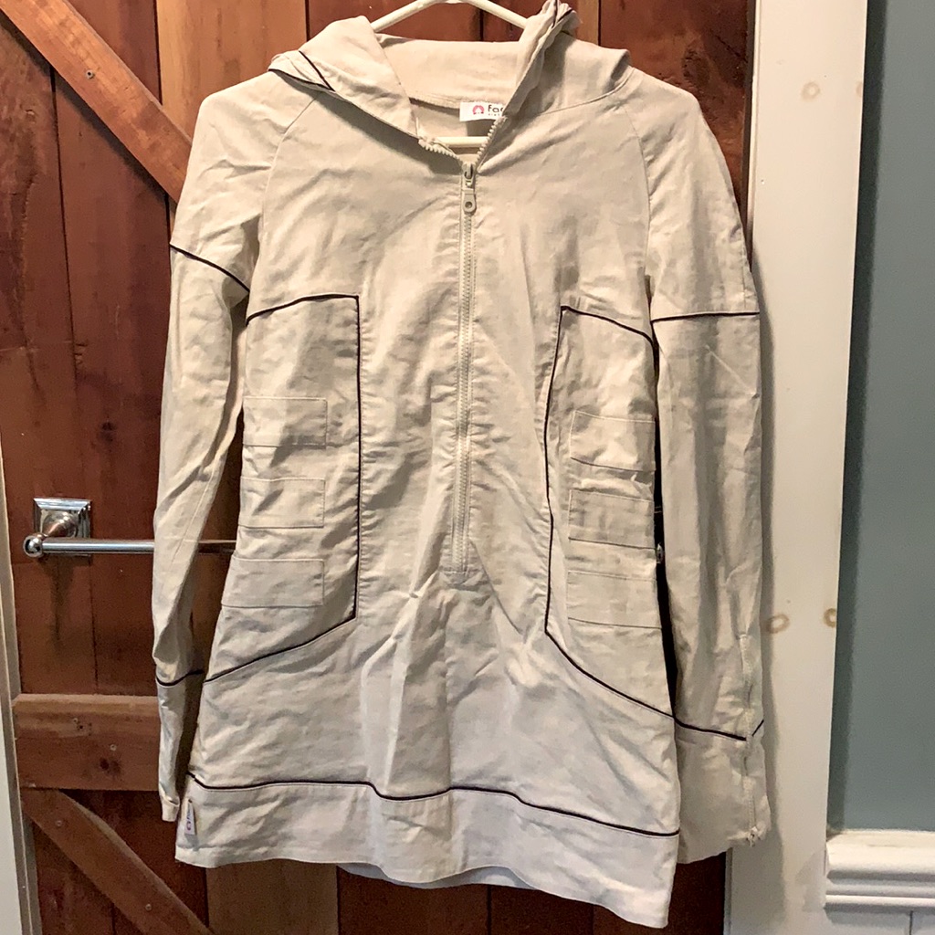 Face Pullover Long Spring Jacket